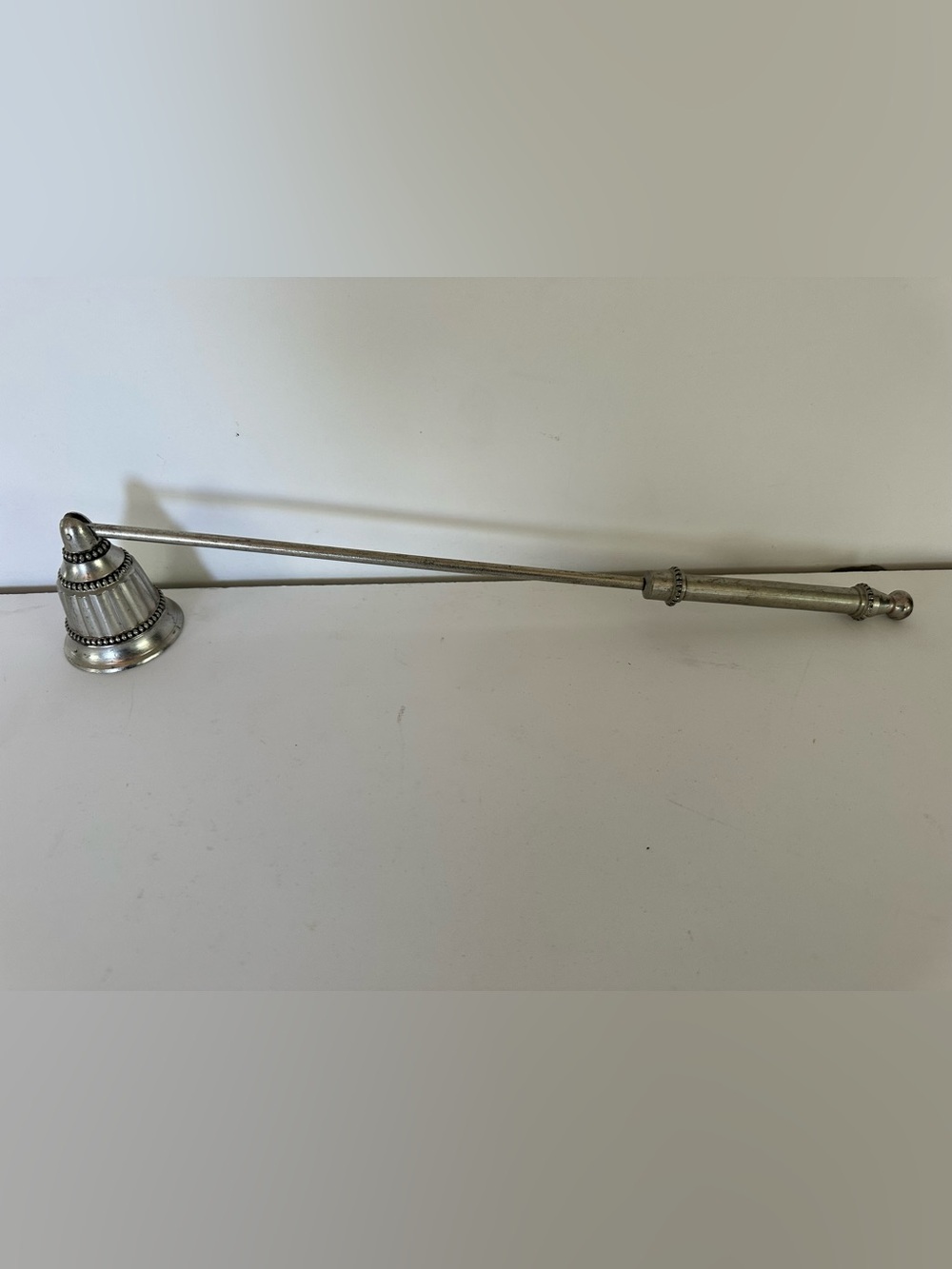 Silver Long-Handled Candle Snuffer
